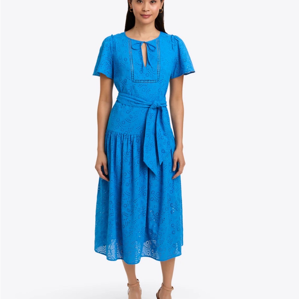 Elegant Blue Midi Dress